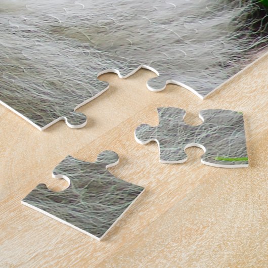 Keeshond Hund. Puzzle (Seite)