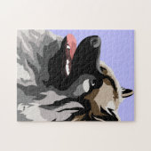 Keeshond-Hund Puzzle (Horizontal)