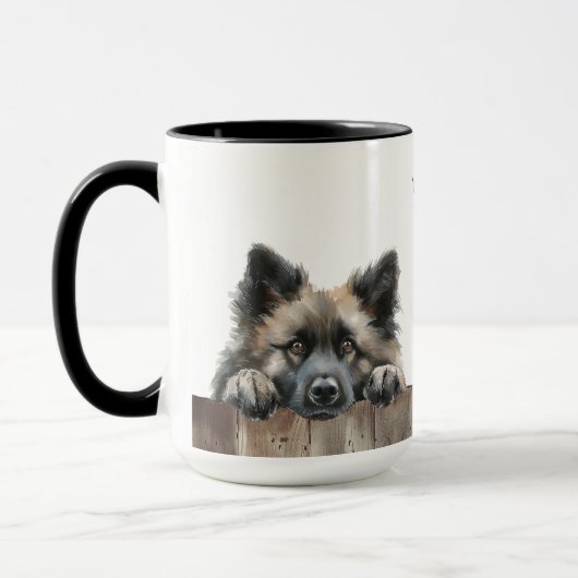 Keeshond Hund Tasse (Links)
