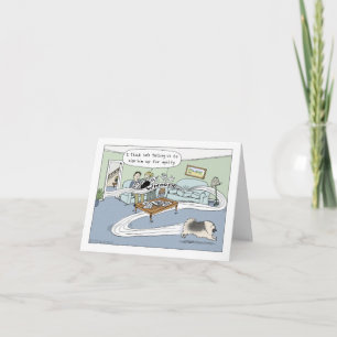 Keeshond-Hunde-Agility-Cartoon Benutzerdefiniert Karte
