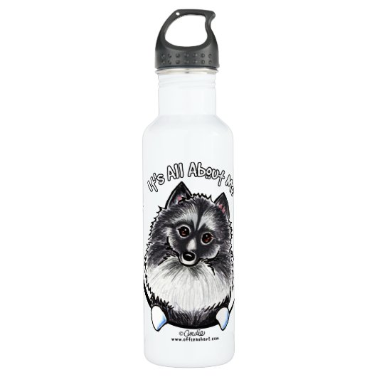 Keeshond IAAM Trinkflasche (Vorderseite)