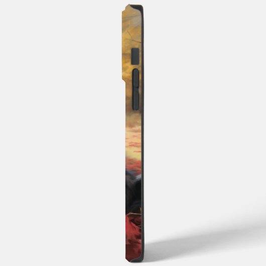 Keeshond im Herbst Leaves Fall Inspiriert Case-Mate iPhone Hülle (Rückseite / Links)