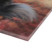 Keeshond im Herbst Leaves Fall Inspiriert Schneidebrett (Ecke)