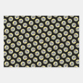 Keeshond in Aspen Malerei Niedliche Original Hunde Geschenkpapier Set (Vorderseite 3)