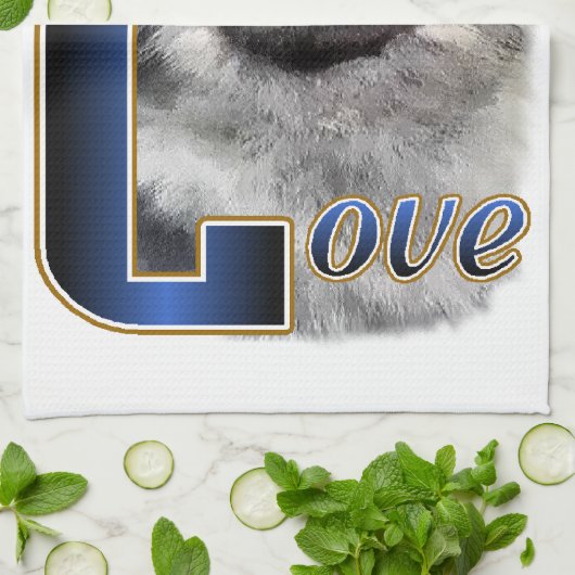 Keeshond LIEBE Geschenke Handtuch (Gefaltet)