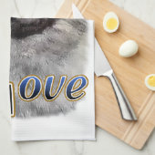 Keeshond LIEBE Geschenke Handtuch (Viertel Falte)
