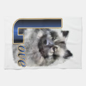Keeshond LIEBE Geschenke Handtuch (Horizontal)