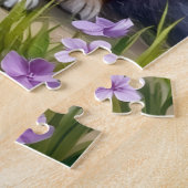 Keeshond-Lilac-Gartengemälde Puzzle (Seite)