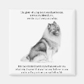 Keeshond Magnet (Vorne)