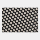 Keeshond Malen 2 Keeshonden Original Hunde Kunst Geschenkpapier Set (Vorderseite 3)