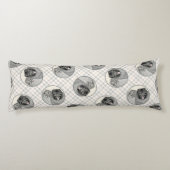 Keeshond Malen 2 Keeshonden Original Hunde Kunst Seitenschläferkissen (Rückseite)