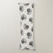 Keeshond Malen 2 Keeshonden Original Hunde Kunst Seitenschläferkissen (Vorderseite Vertikal)