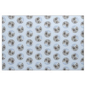 Keeshond Malen 2 Keeshonden Original Hunde Kunst Stoff (Fat Quarter (45,7 x 55,9 cm))