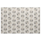 Keeshond Malen 2 Keeshonden Original Hunde Kunst Stoff (Fat Quarter (45,7 x 55,9 cm))
