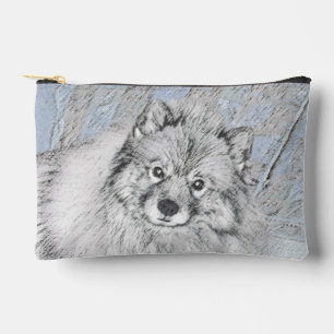Keeshond Malerei Kees Niedlich Original Haustier H Zubehörtasche