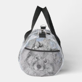 Keeshond-Malerei Kees Niedliche Original-Haustier- Duffle Bag (Rechts)
