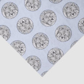 Keeshond-Malerei Kees Niedliche Original-Haustier- Seidenpapier (Ausschnitt)