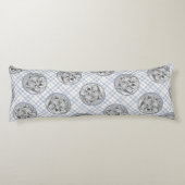 Keeshond-Malerei Kees Niedliche Original-Haustier- Seitenschläferkissen (Rückseite)