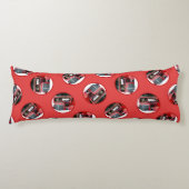 Keeshond Malerei Weihnachten Alter roter LKW Hunde Seitenschläferkissen (Vorderseite)