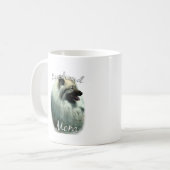 Keeshond Mama 2 Kaffeetasse (Vorderseite Links)