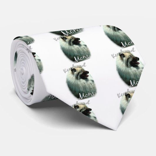 Keeshond Mama 2 Krawatte (Gerollt)