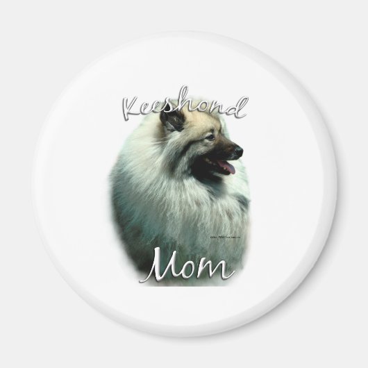 Keeshond Mama 2 Magnet (Vorne)