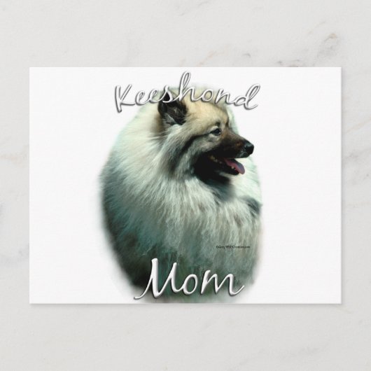 Keeshond Mama 2 Postkarte (Vorderseite)