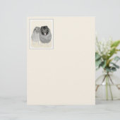 Keeshond Mama and Son Painting - Originelle Hundek (Stehend Vorderseite)