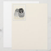Keeshond Mama and Son Painting - Originelle Hundek (Vorne/Hinten)