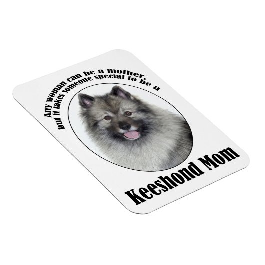 Keeshond-Mama Magnet (Rechte Seite)