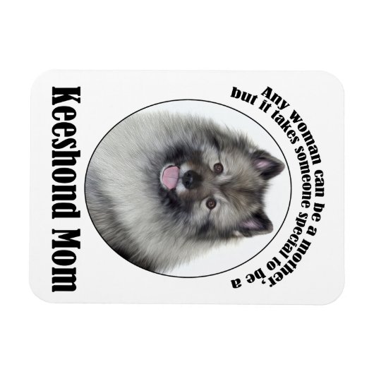Keeshond-Mama Magnet (Horizontal)