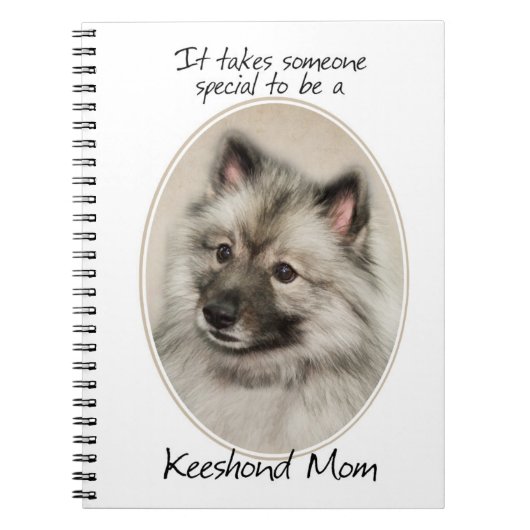 Keeshond-Mama Notizblock (Vorderseite)