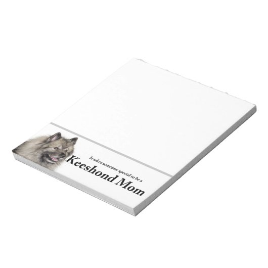 Keeshond-Mama Notizblock (Rotiert)