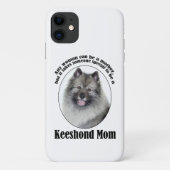 Keeshond Mama Smartphone Case (Rückseite)