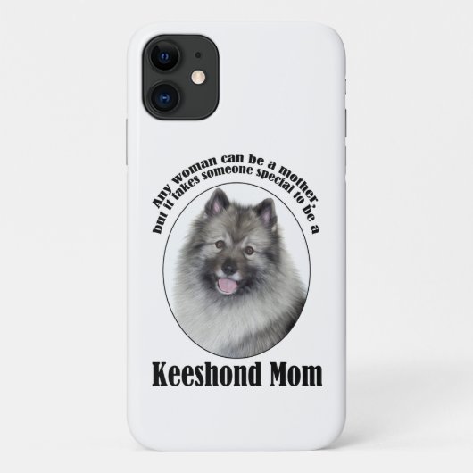 Keeshond Mama Smartphone Case (Rückseite)