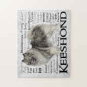 Keeshond-Merkmal-Puzzlespiel Puzzle (Vertikal)
