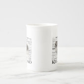 Keeshond-Merkmal-Tasse Porzellantasse (Vorderseite)