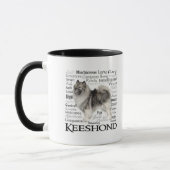 Keeshond-Merkmal-Tasse Tasse (Links)