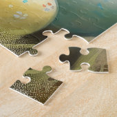 Keeshond mit Ostereiern Puzzle (Seite)