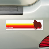 Keeshond mit Streifen-Autoaufkleber Autoaufkleber (Auf Auto)
