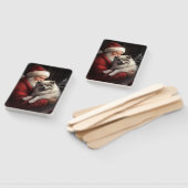 Keeshond mit Weihnachtsfeiern Fächer (Non-assembled)