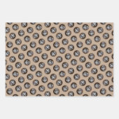 Keeshond Painting Play-Time Niedlich Original Hund Geschenkpapier Set (Vorderseite)