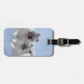 Keeshond Pair of Kees Painting Original Animal Art Gepäckanhänger (Vorderseite horizontal)