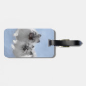 Keeshond Pair of Kees Painting Original Animal Art Gepäckanhänger (Rückseite horizontal)