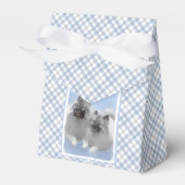 Keeshond Pair of Kees Painting Original Animal Art Geschenkschachtel (Vorderseite)