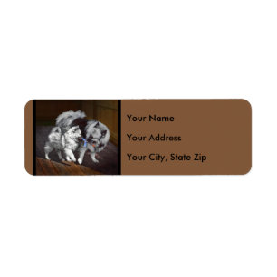 Keeshond Playtime Malerei - Niedliche Original Dog