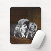 Keeshond Playtime Malerei - Niedliche Original Dog Mousepad (Mit Mouse)