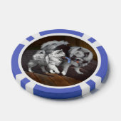 Keeshond Playtime Malerei - Niedliche Original Dog Pokerchips (Einzeln)