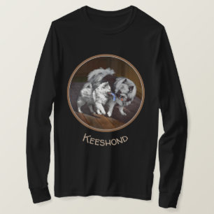 Keeshond Playtime Malerei - Niedliche Original Dog T-Shirt