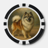 Keeshond Pokerchips (Vorderseite)